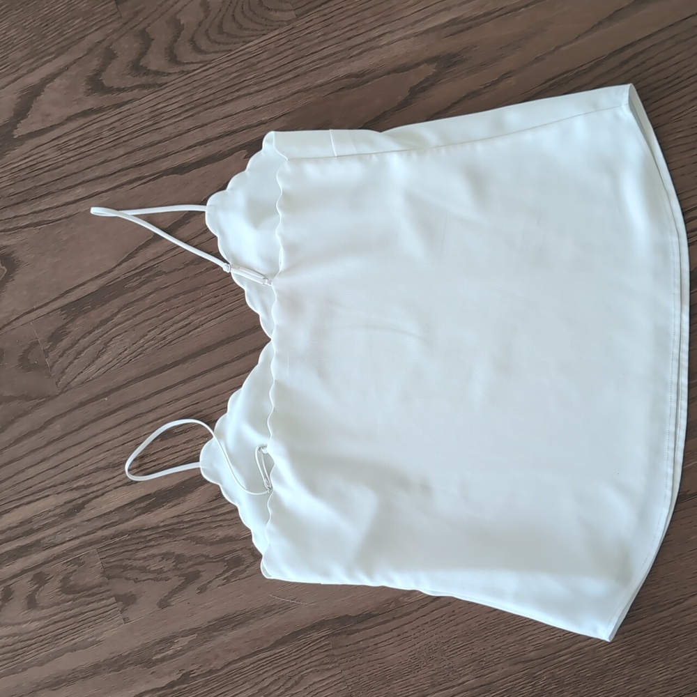J. Crew White Size 6 Fitted Camisole Top - Picture 6 of 7